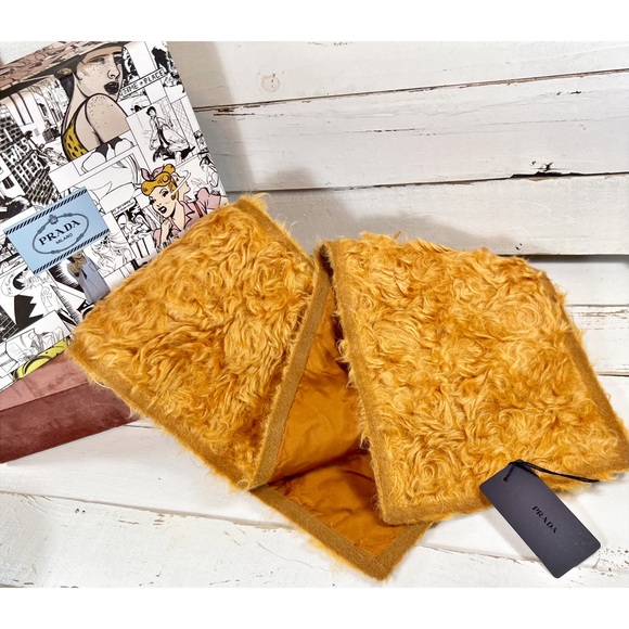 |SOLD| Prada Mohair Wrap/Shawl in Camel Brown - Picture 4 of 9